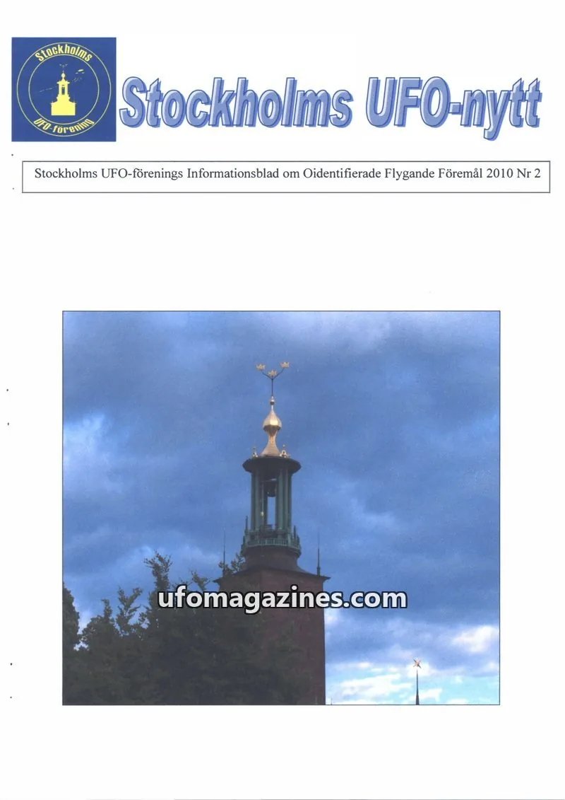 Cover of Stockholms UFO-Nytt issue 2: Stockholms UFO-nytt