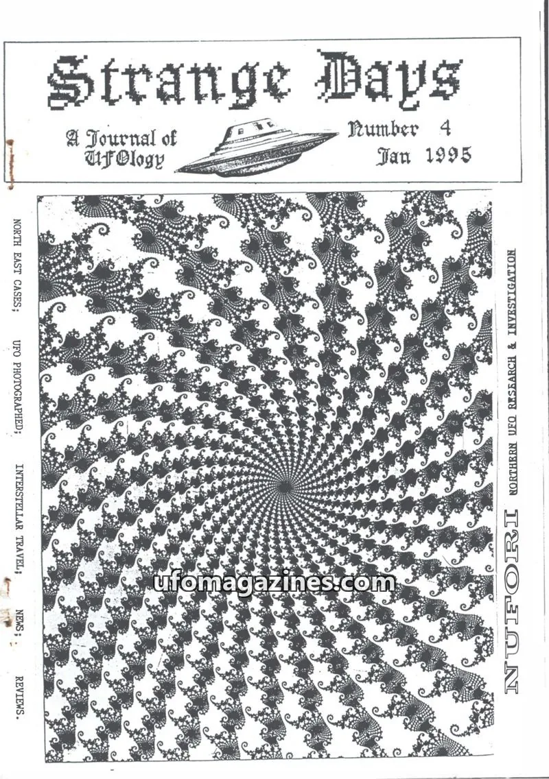 Cover of NUFORI issue 4: Strange Days