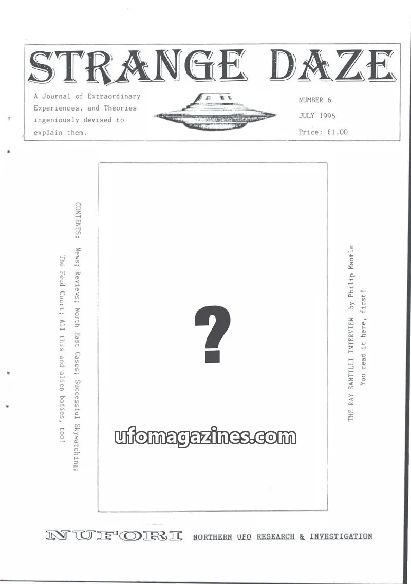 Cover of Strange Daze (Dixon) issue 6: STRANGE DAZE