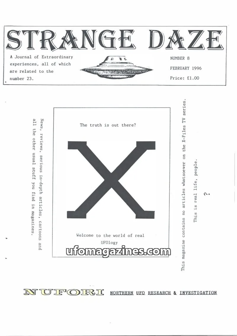 Cover of Strange Daze (Dixon) issue 8: STRANGE DAZE