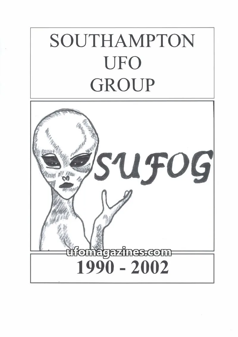 Cover of SUFOG Newsletter issue 1990 - 2002: SOUTHAMPTON UFO GROUP