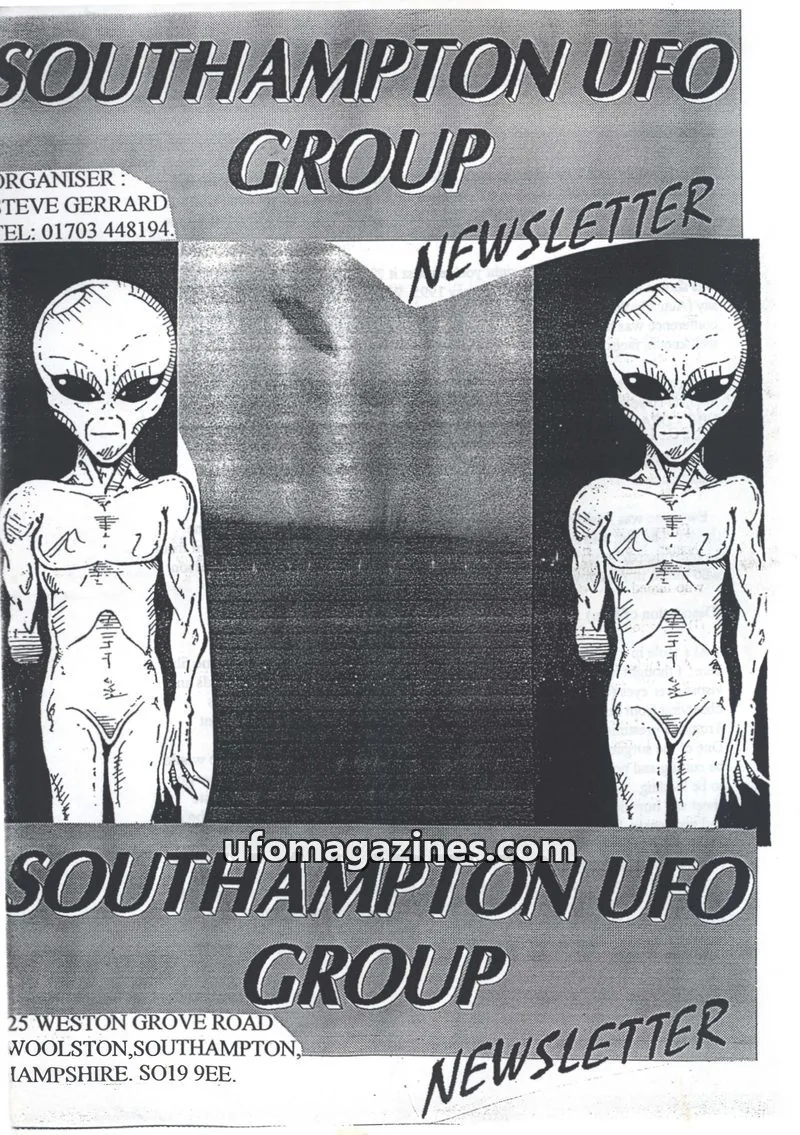 Cover of Southampton UFO Group issue 55: SOUTHAMPTON UFO GROUP NEWSLETTER