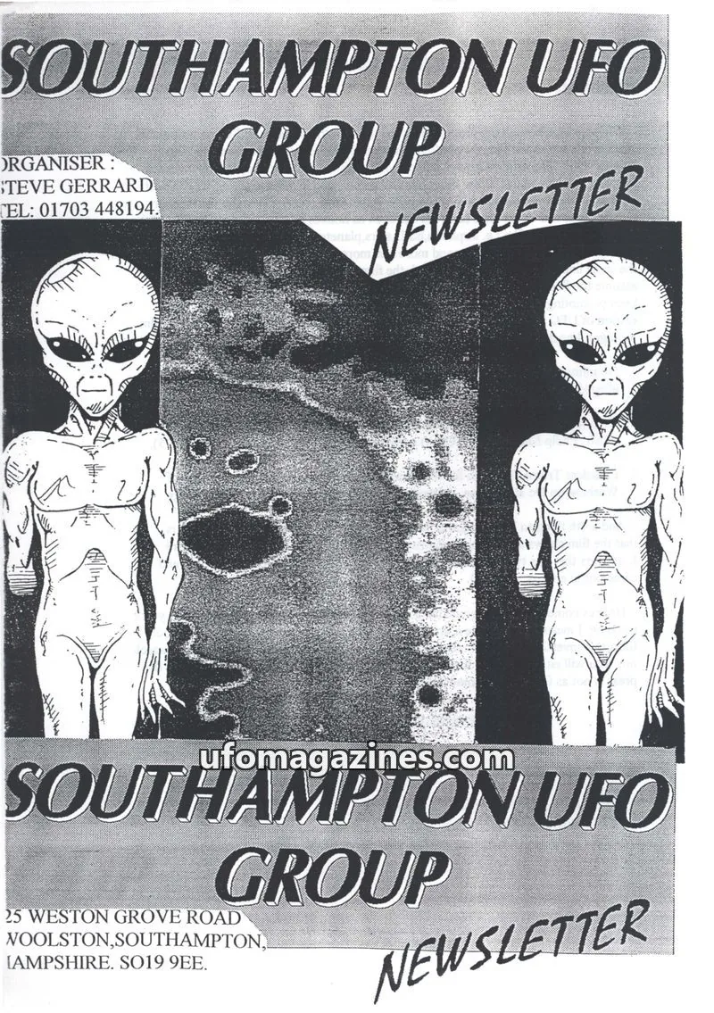 Cover of Southampton UFO Group issue 56: SOUTHAMPTON UFO GROUP NEWSLETTER