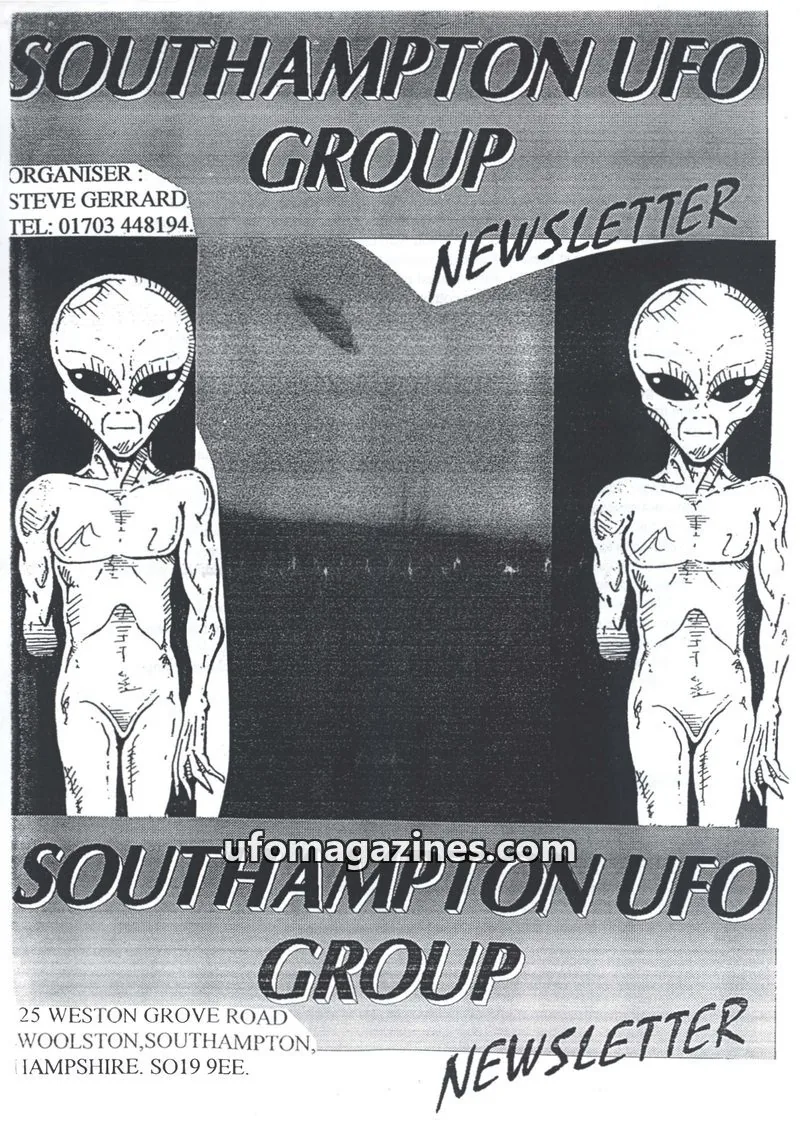 Cover of Southampton UFO Group issue NO.57: SOUTHAMPTON UFO GROUP NEWSLETTER