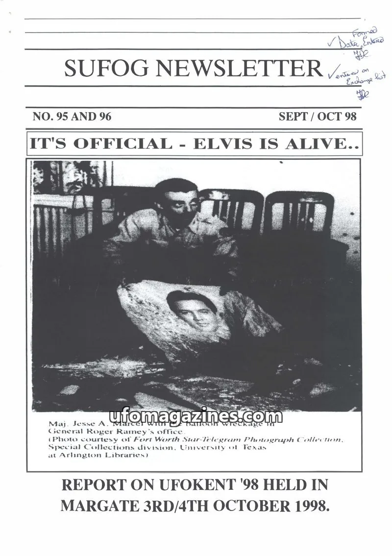 Cover of SUFOG issue 95 AND 96: SUFOG NEWSLETTER