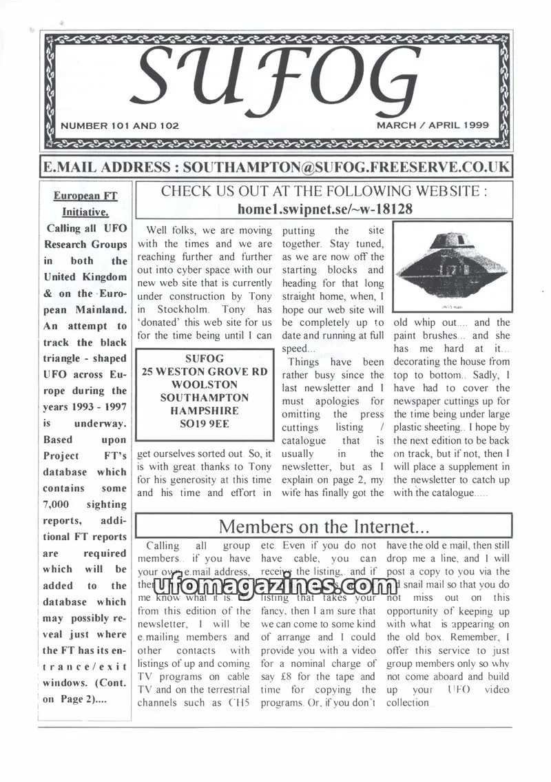 Cover of SUFOG issue 101 and 102: SUFOG