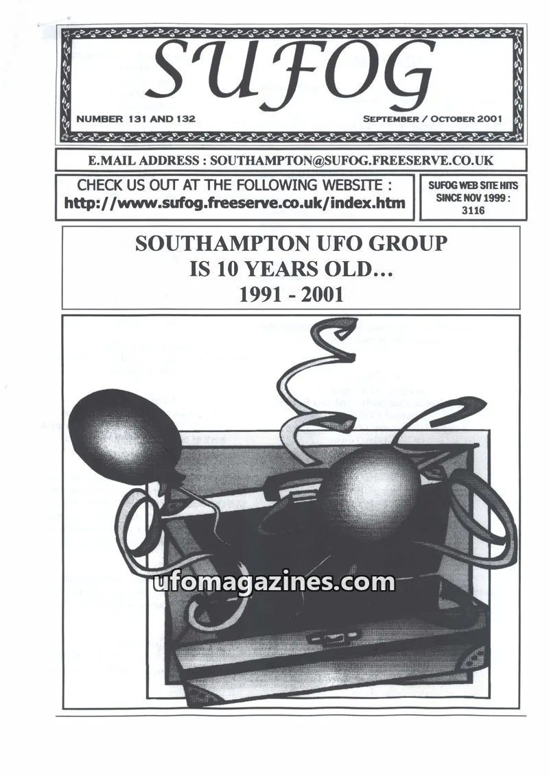 Cover of Southampton UFO Group issue 131 AND 132: SUFOG