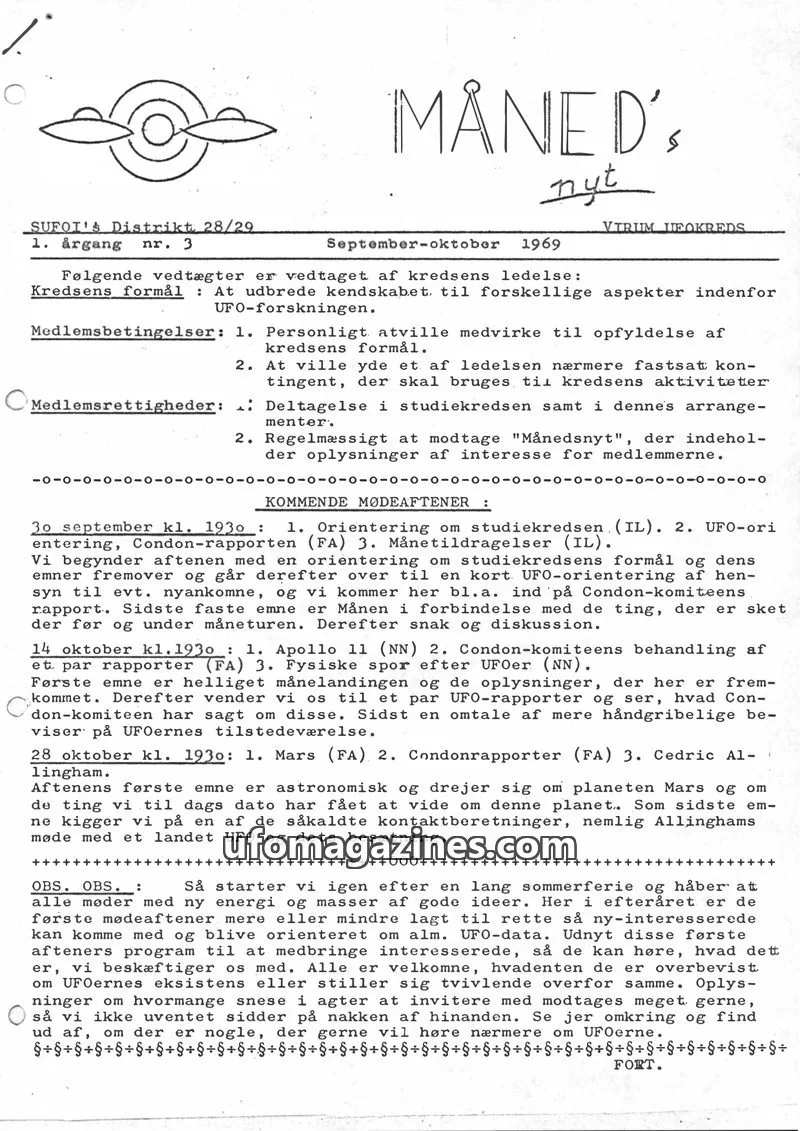 Cover of SUFOI Maneds Nyt issue 3: MÅNED's nyt