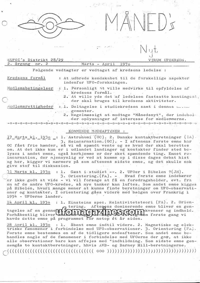 Cover of SUFOI Maneds Nyt issue nr. 2: MÅNED'S Nut