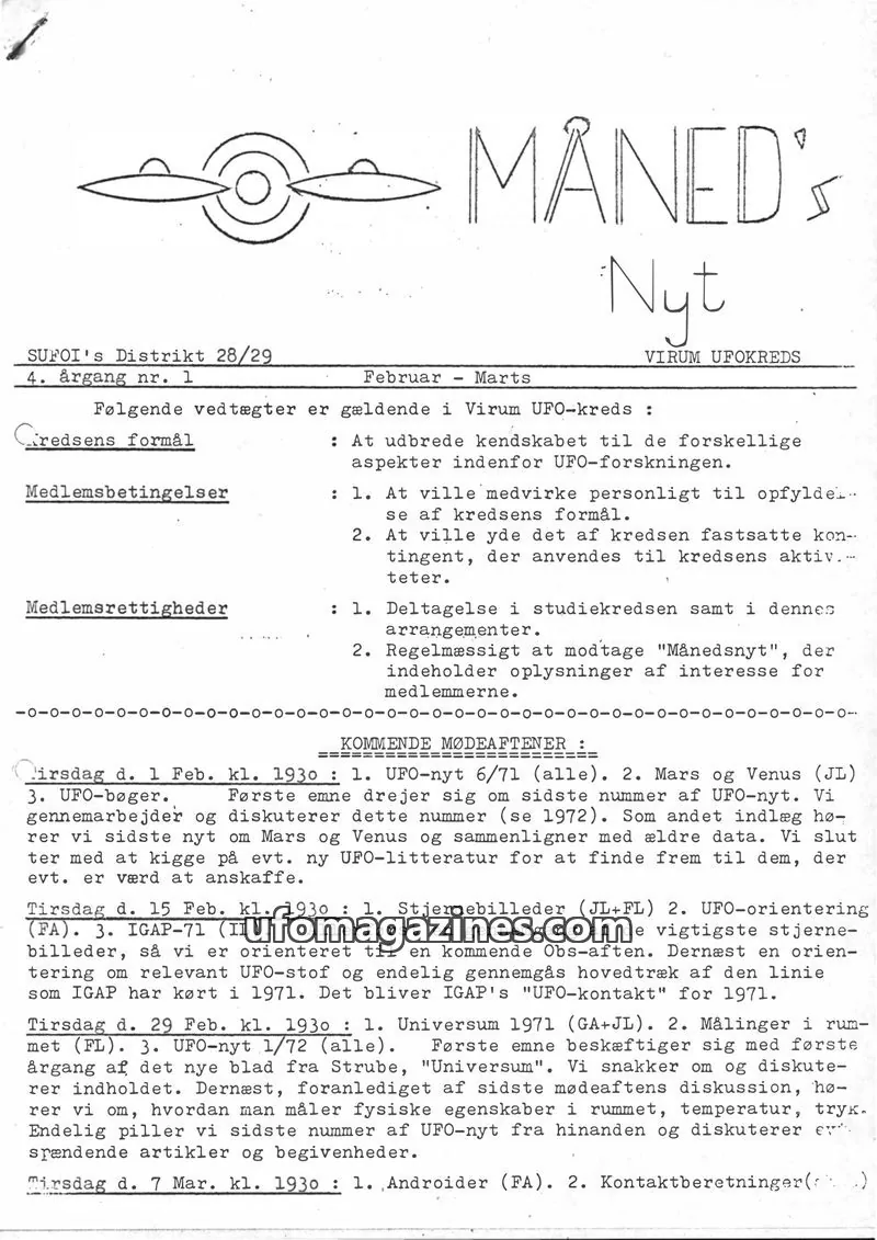 Cover of SUFOI Maneds Nyt issue 1: Måned's Nut