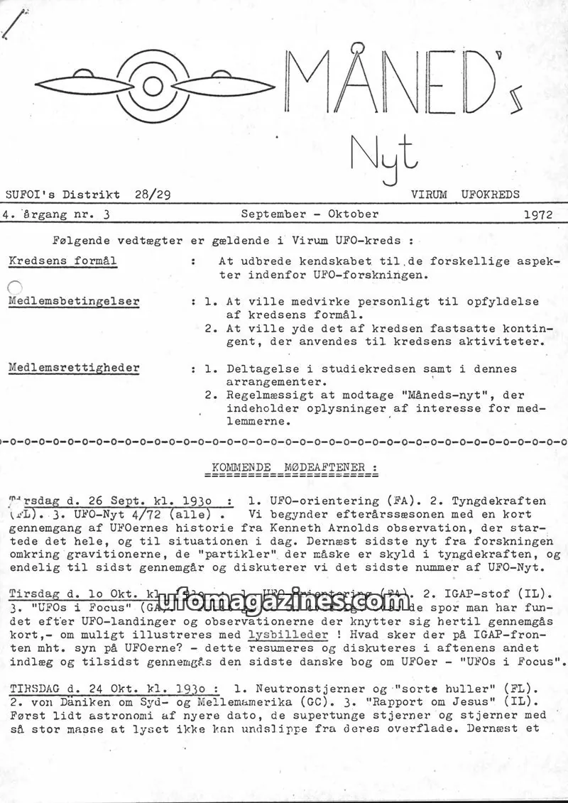 Cover of SUFOI Maneds Nyt issue 3: MÅNED's Nyt