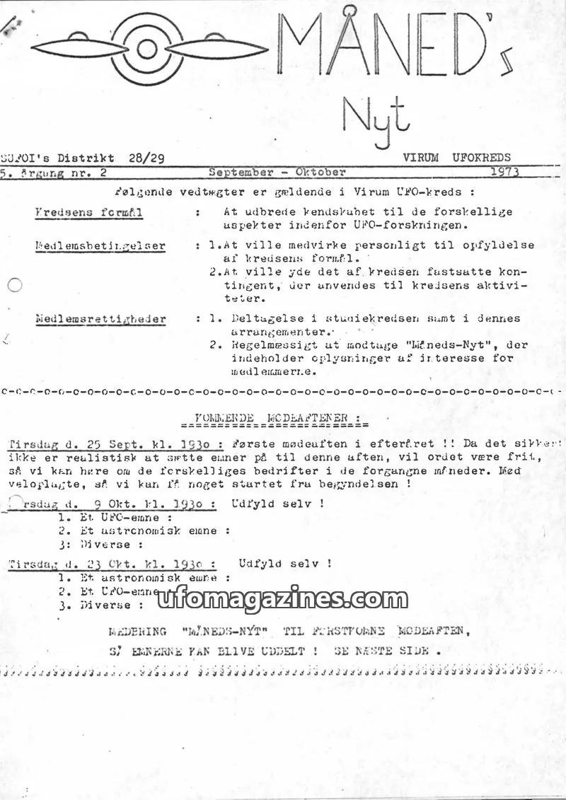 Cover of SUFOI Maneds Nyt issue 2: MÅNED's Nyt