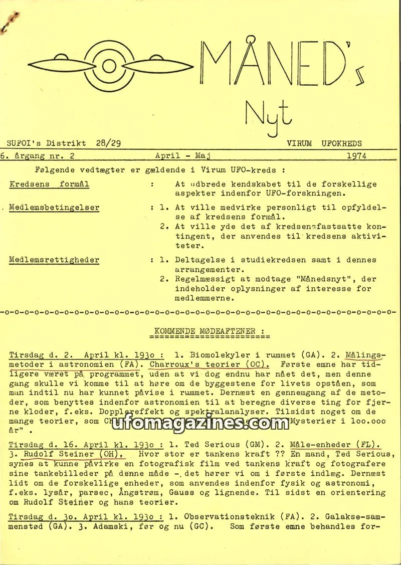 Cover of SUFOI Maneds Nyt issue 2: Måned's Nyt