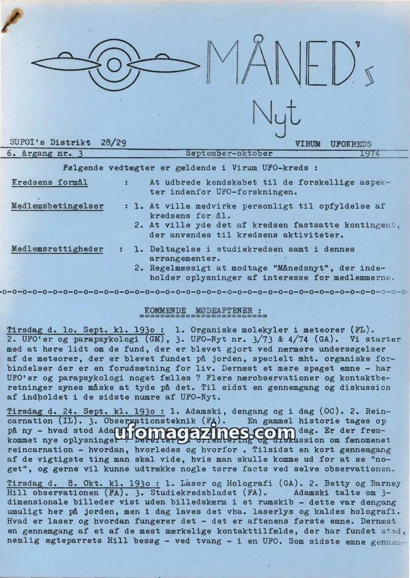 Cover of SUFOI Maneds Nyt issue 3: Måned's Nyt