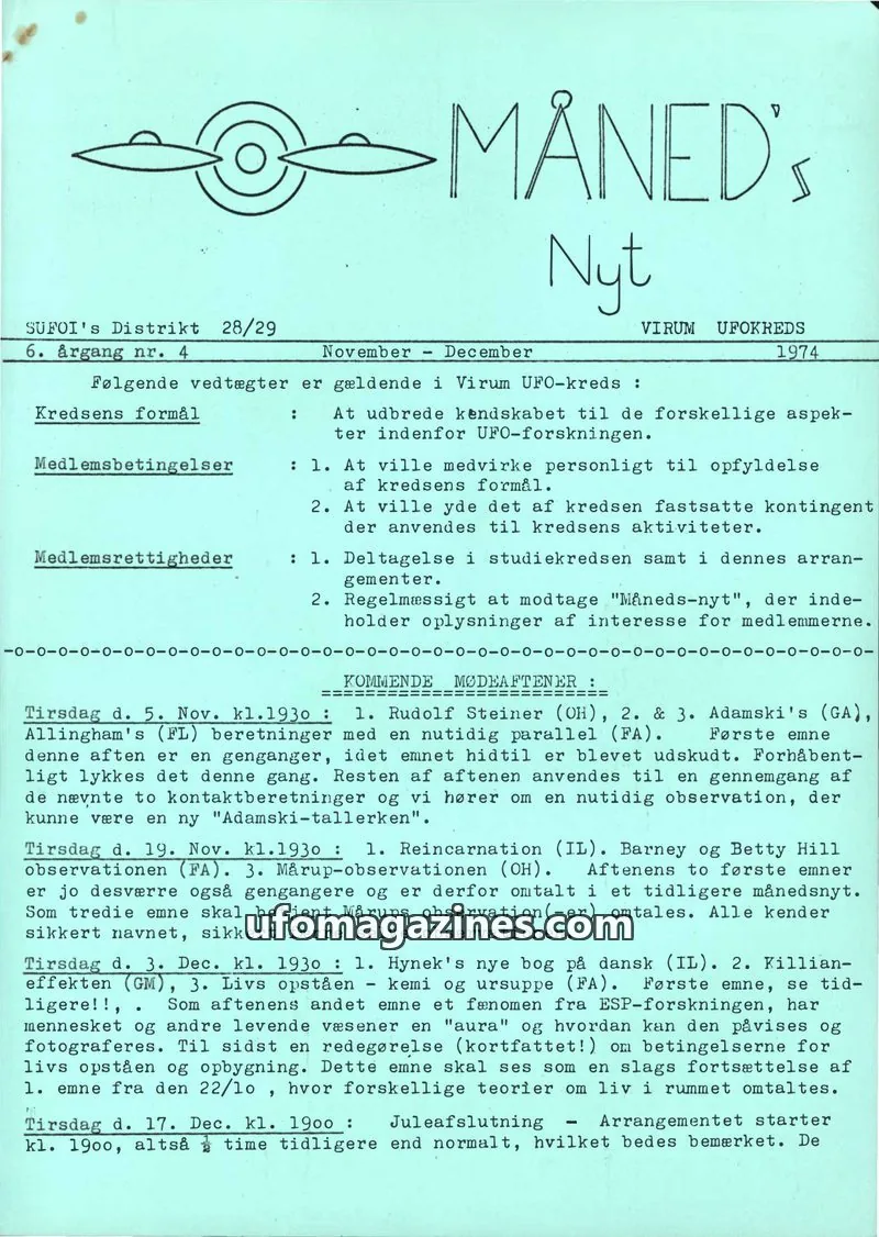 Cover of SUFOI Maneds Nyt issue 4: Måned's Nyt