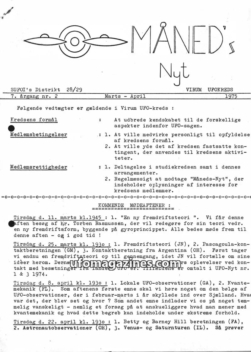 Cover of SUFOI Maneds Nyt issue 2: Måned's Nyt