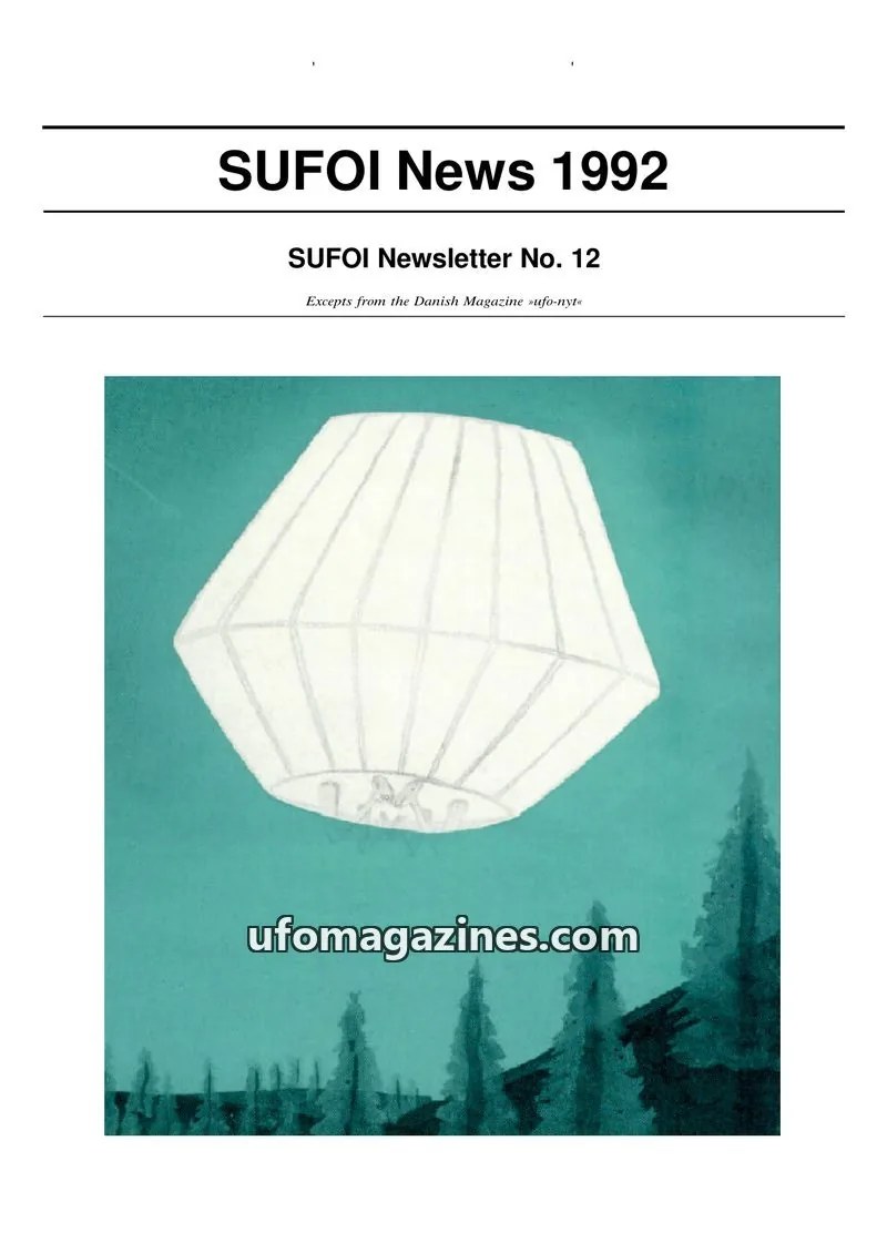 Cover of SUFOI News (in English) issue 12: SUFOI News