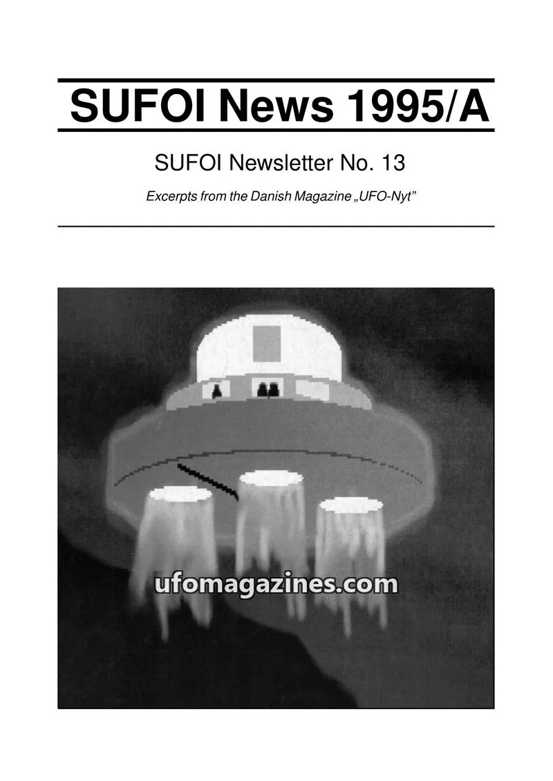 Cover of SUFOI News (in English) issue 1995/A: SUFOI News