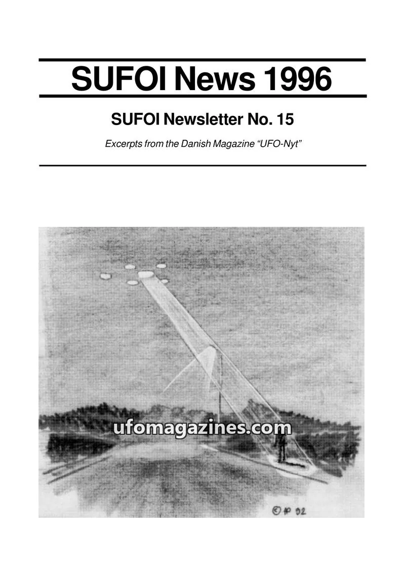 Cover of SUFOI News (in English) issue No. 15: SUFOI News 1996