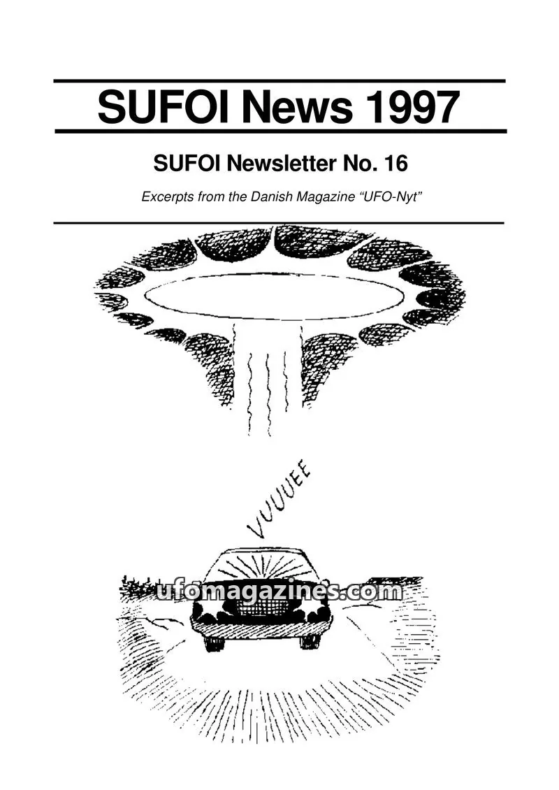 Cover of SUFOI issue No. 16: SUFOI News 1997