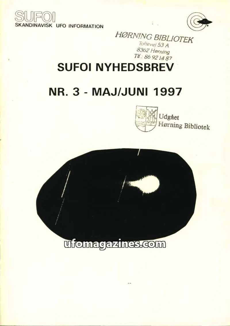 Cover of SUFOI issue 3: SUFOI NYHEDSBREV