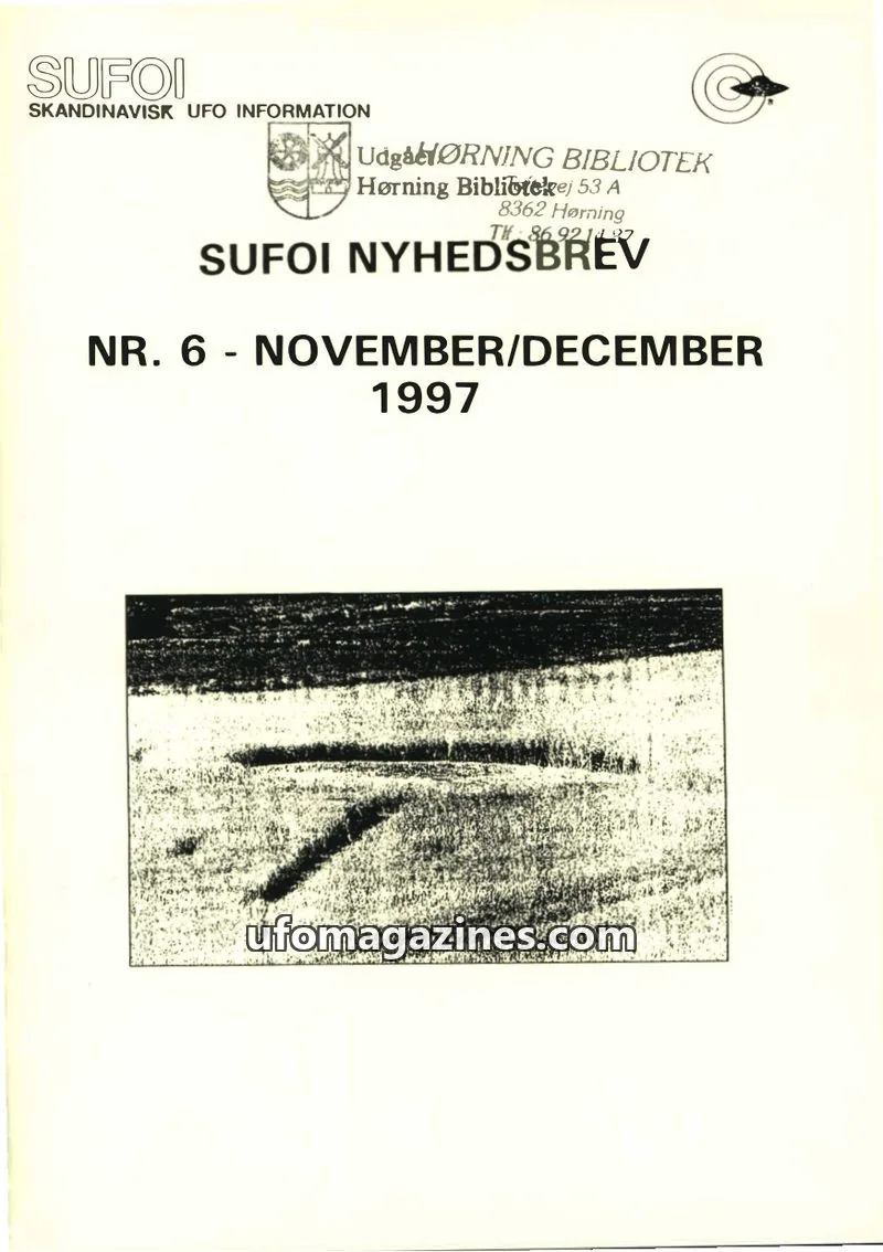 Cover of SUFOI issue 6: SUFOI NYHEDSBREV