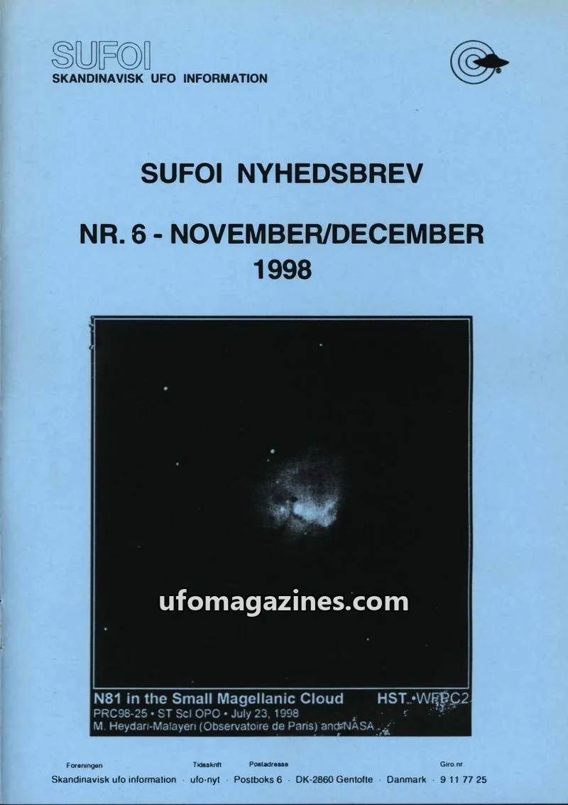 Cover of SUFOI issue NR. 6: SUFOI NYHEDSBREV