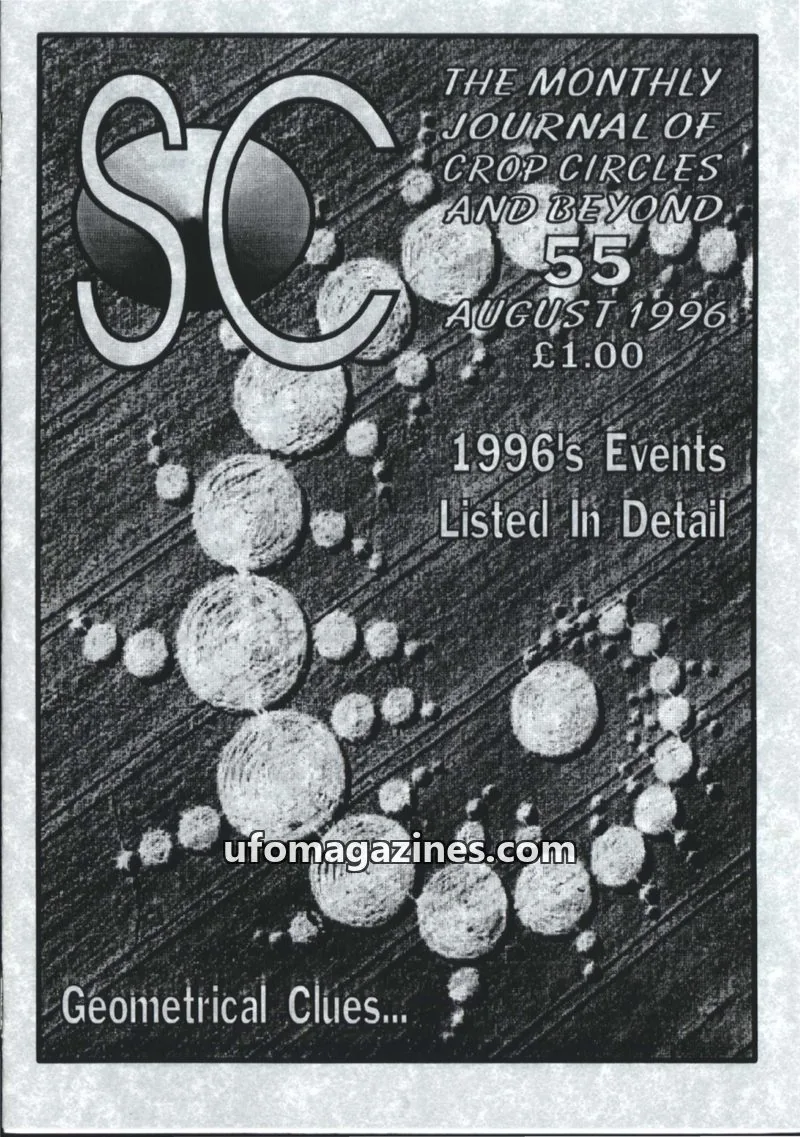 Cover of Sussex Circular (Andy Thomas) issue 55: THE MONTHLY JOURNAL OF CROP CIRCLES AND BEYOND