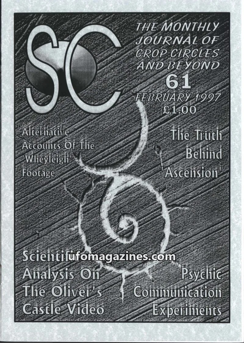 Cover of Sussex Circular (Andy Thomas) issue 61: THE MONTHLY JOURNAL OF CROP CIRCLES AND BEYOND