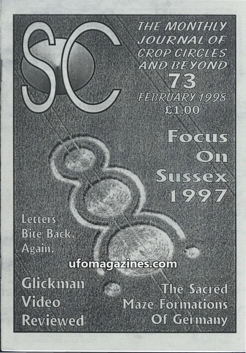 Cover of Sussex Circular (Andy Thomas) issue 73: THE MONTHLY JOURNAL OF CROP CIRCLES AND BEYOND