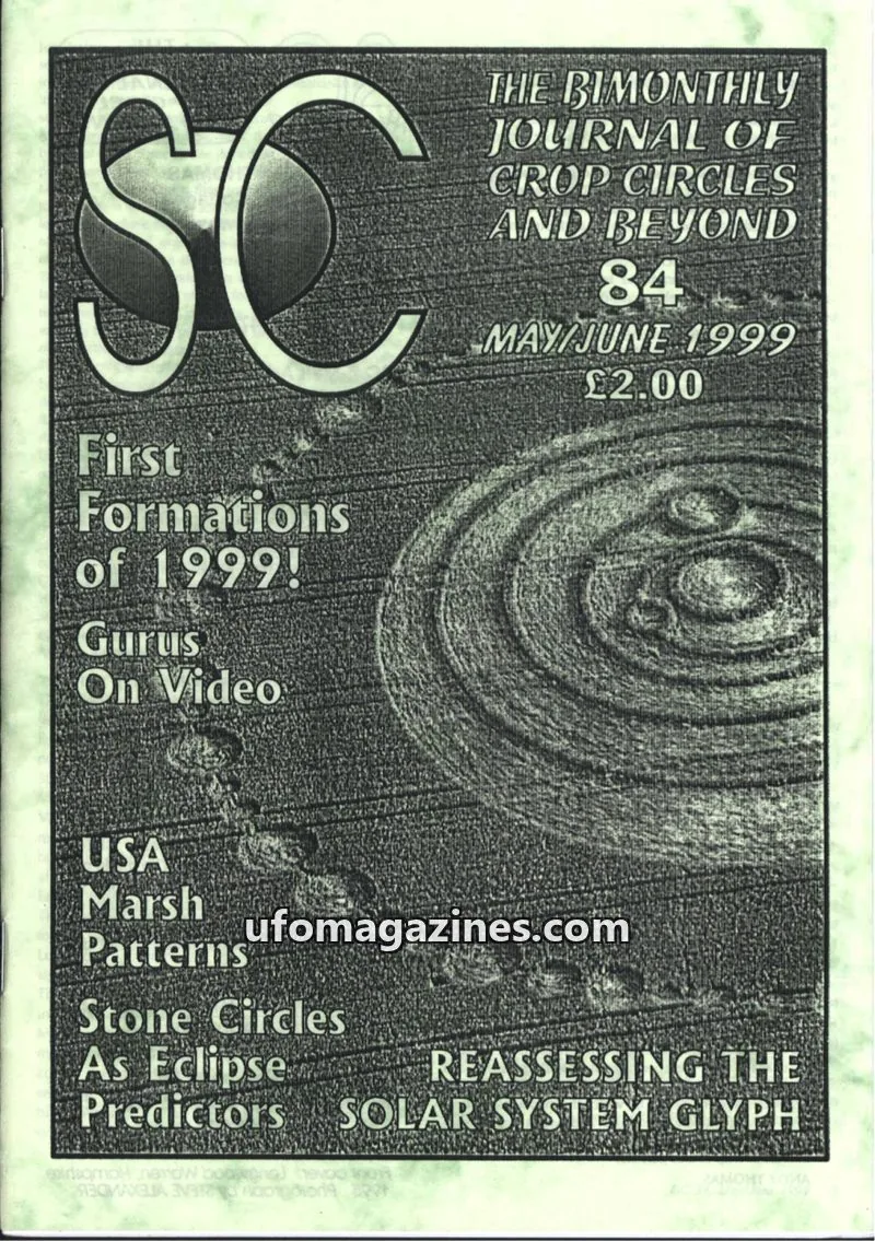 Cover of Sussex Circular (Andy Thomas) issue 84: THE BIMONTHLY JOURNAL OF CROP CIRCLES AND BEYOND