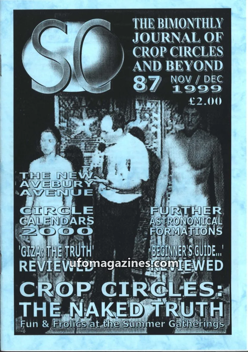 Cover of Sussex Circular (Andy Thomas) issue 87: THE BIMONTHLY JOURNAL OF CROP CIRCLES AND BEYOND