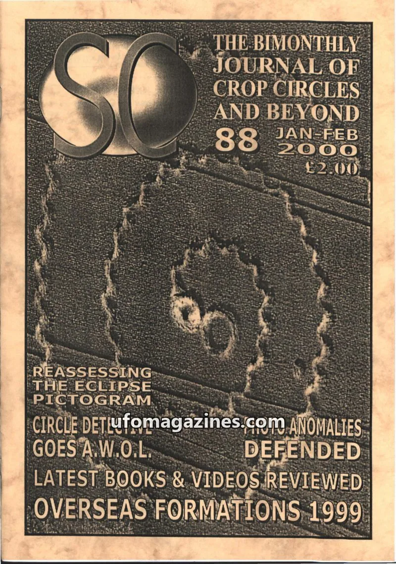Cover of Sussex Circular (Andy Thomas) issue 88: THE BIMONTHLY JOURNAL OF CROP CIRCLES AND BEYOND