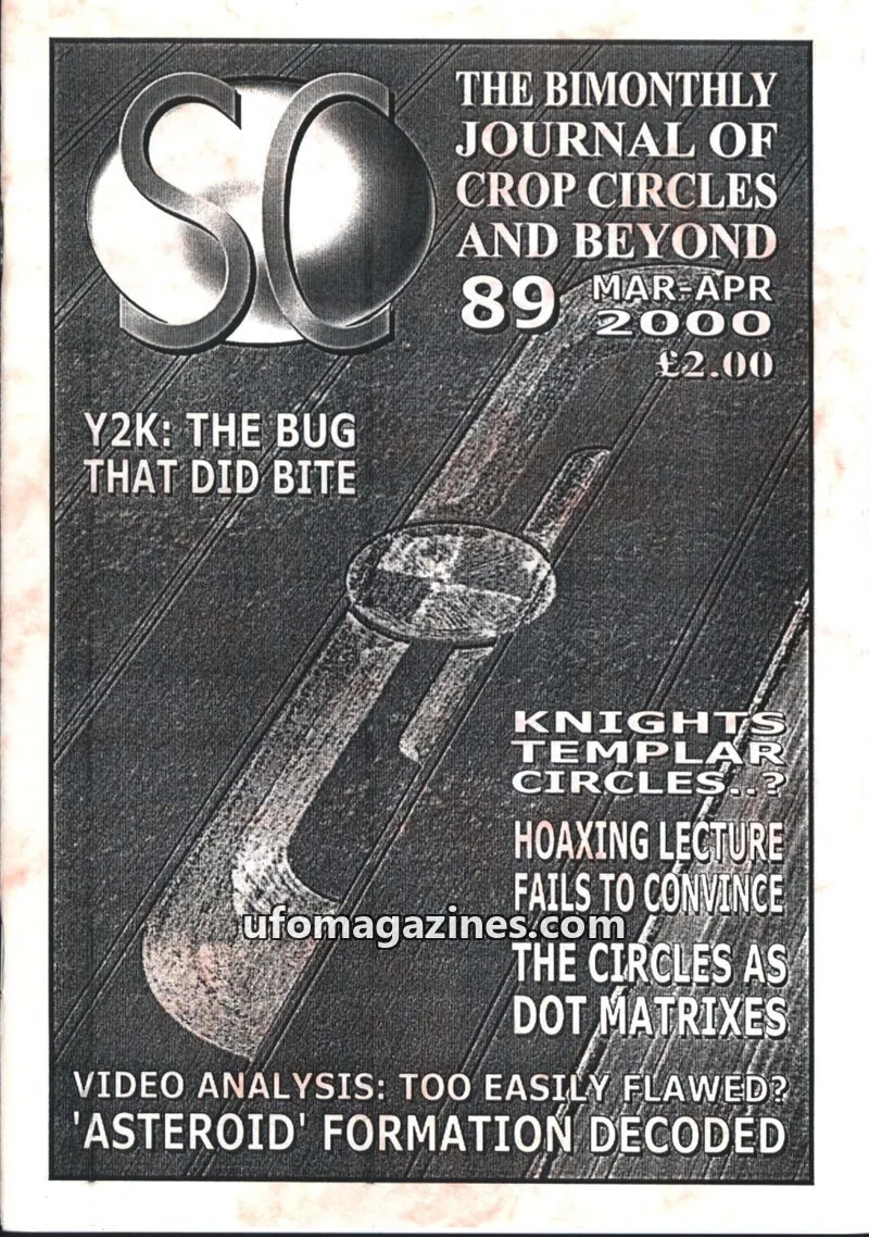 Cover of Sussex Circular (Andy Thomas) issue 89: THE BIMONTHLY JOURNAL OF CROP CIRCLES AND BEYOND