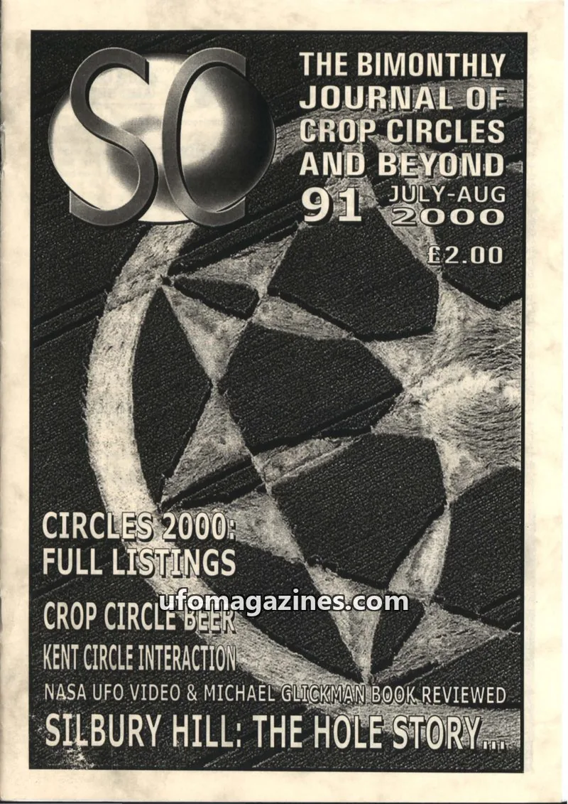 Cover of Sussex Circular (Andy Thomas) issue 91: THE BIMONTHLY JOURNAL OF CROP CIRCLES AND BEYOND