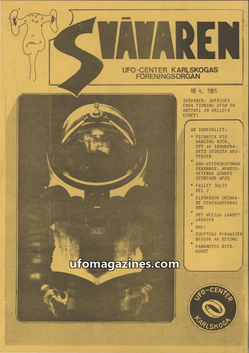 Cover of Svavaren (Karlskoga UFO Center) issue NR 4: SVÄVAREN