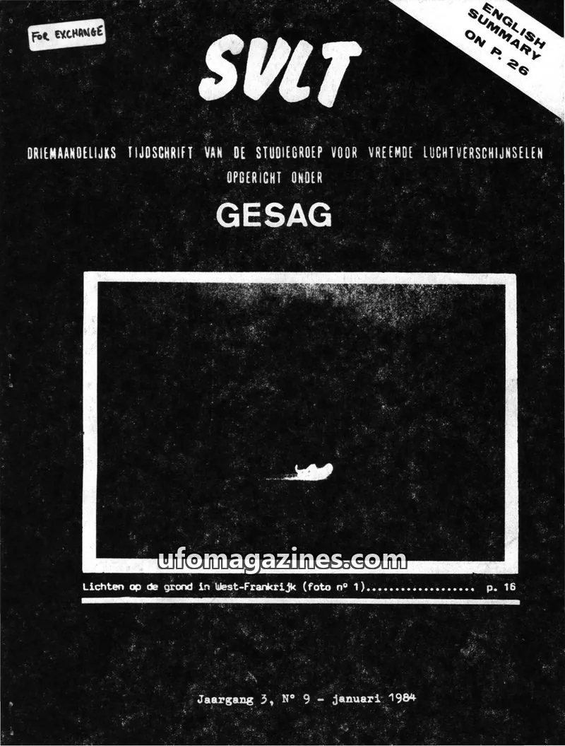 Cover of SVL Tijdschrift issue 9: SVLT
