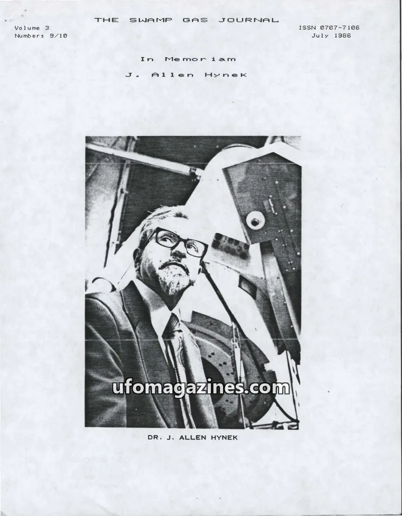 Cover of Swamp Gas Journal issue 9/10: THE SWAMP GAS JOURNAL