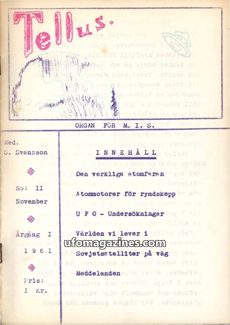 Cover of Tellus issue II: Tellus