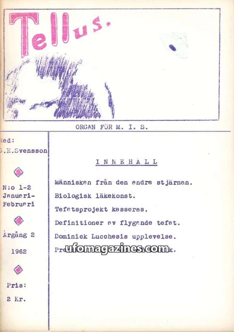 Cover of Tellus issue 1-2: Tellus