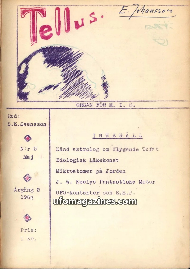 Cover of Tellus issue Nr 5: Tellus