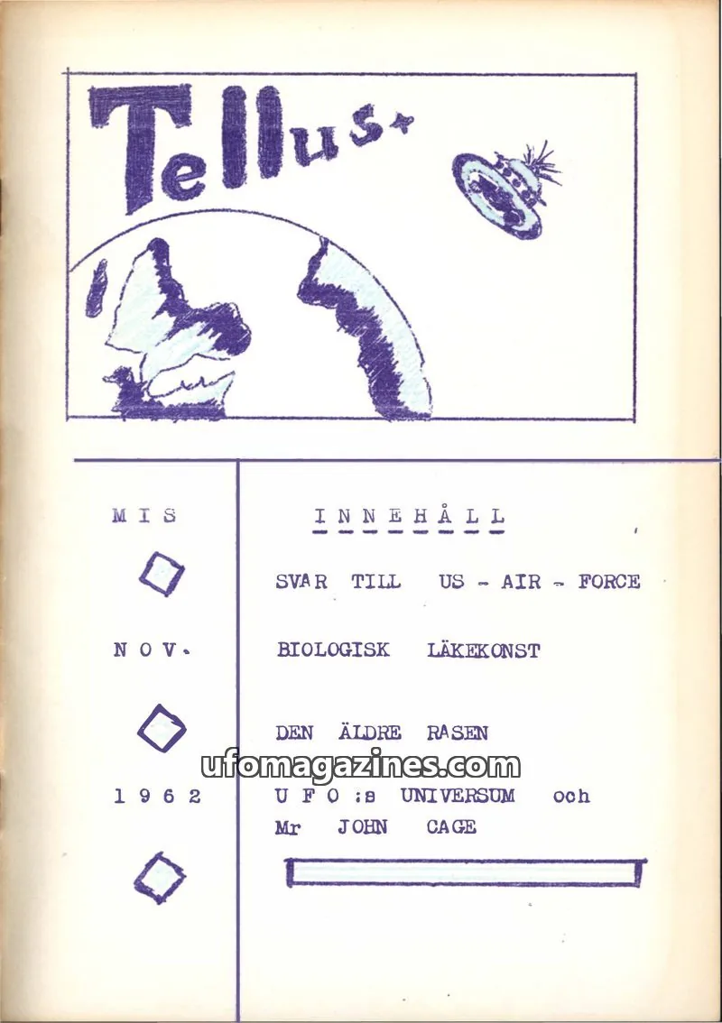 Cover of NICAP issue NOV.: Tellus
