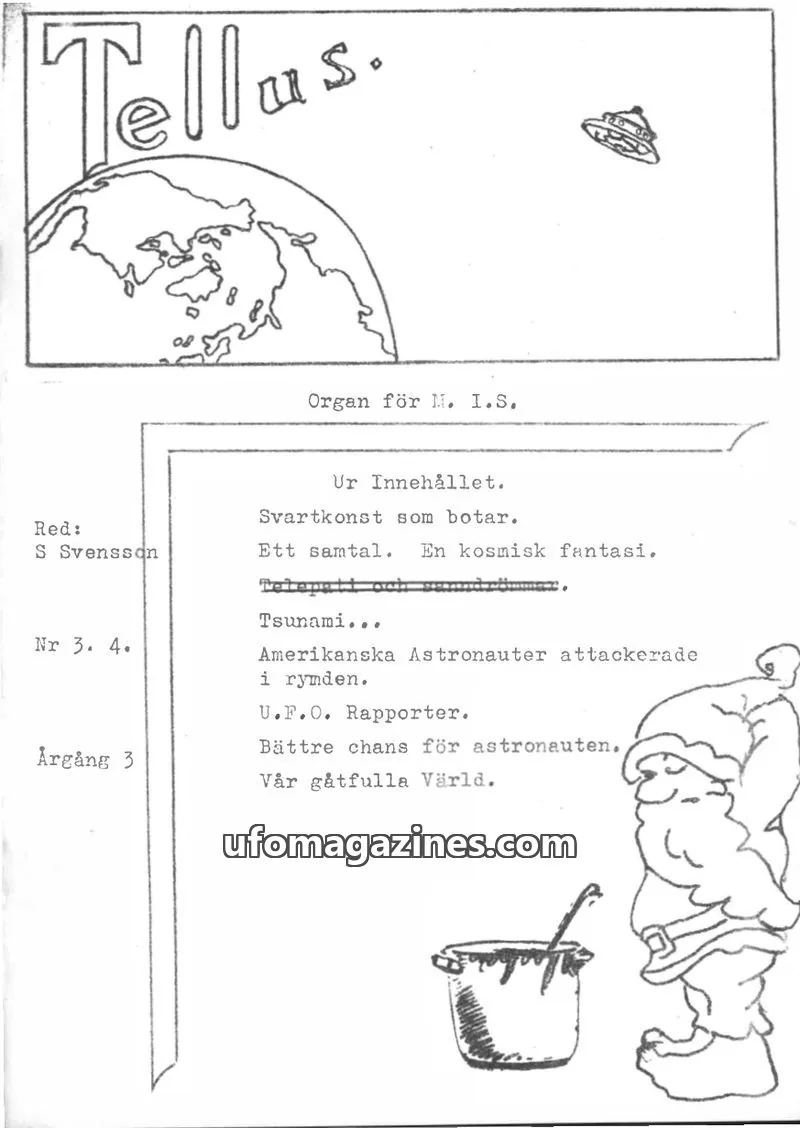 Cover of Tellus issue Nr 3. 4.: Tellus
