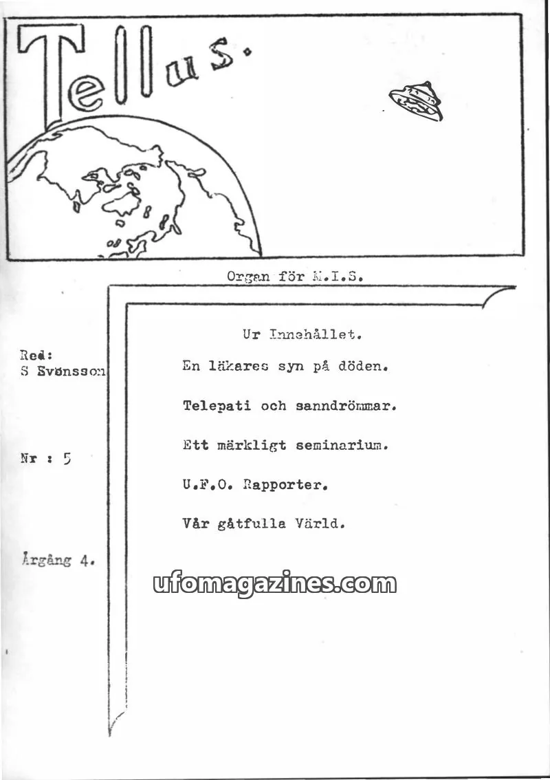 Cover of Tellus issue 5: Tellus