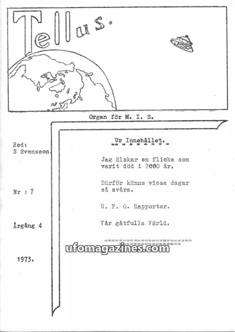 Cover of Tellus issue 7: Tellus