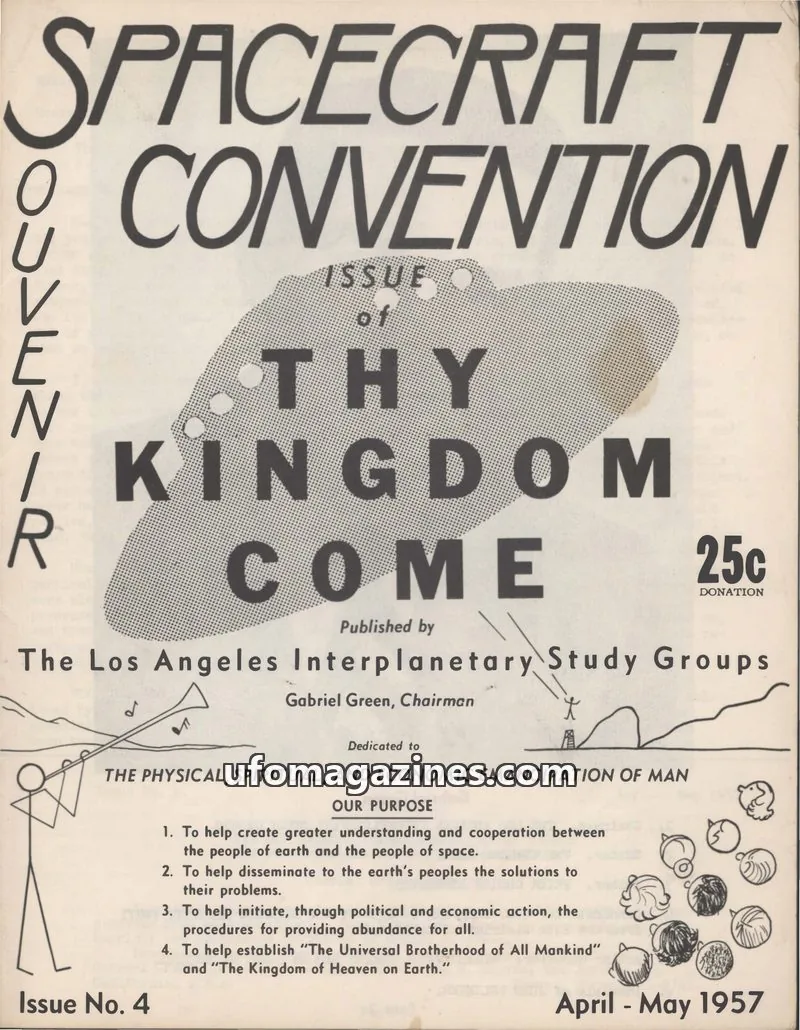 Cover of The Los Angeles Interplanetary Study Groups issue No. 4: SPACECRAFT CONVENTION SOUVENIR ISSUE OF THY KINGDOM COME