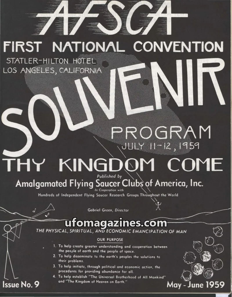 Cover of Thy Kingdom Come (Gabriel Green) issue 9: AFSCA FIRST NATIONAL CONVENTION SOUVENIR PROGRAM