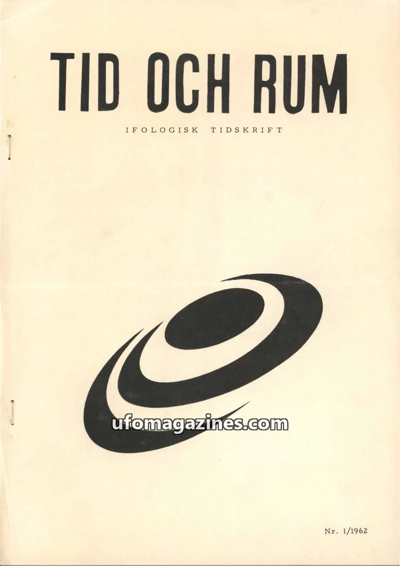 Cover of Tid och rum issue 1/1962: TID OCH RUM