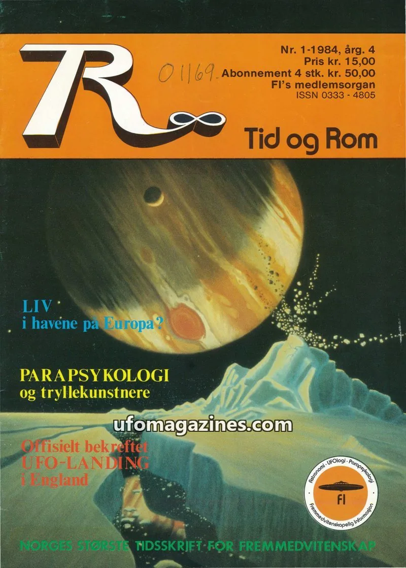 Cover of Tid Og Rom issue 1-1984: Tid og Rom