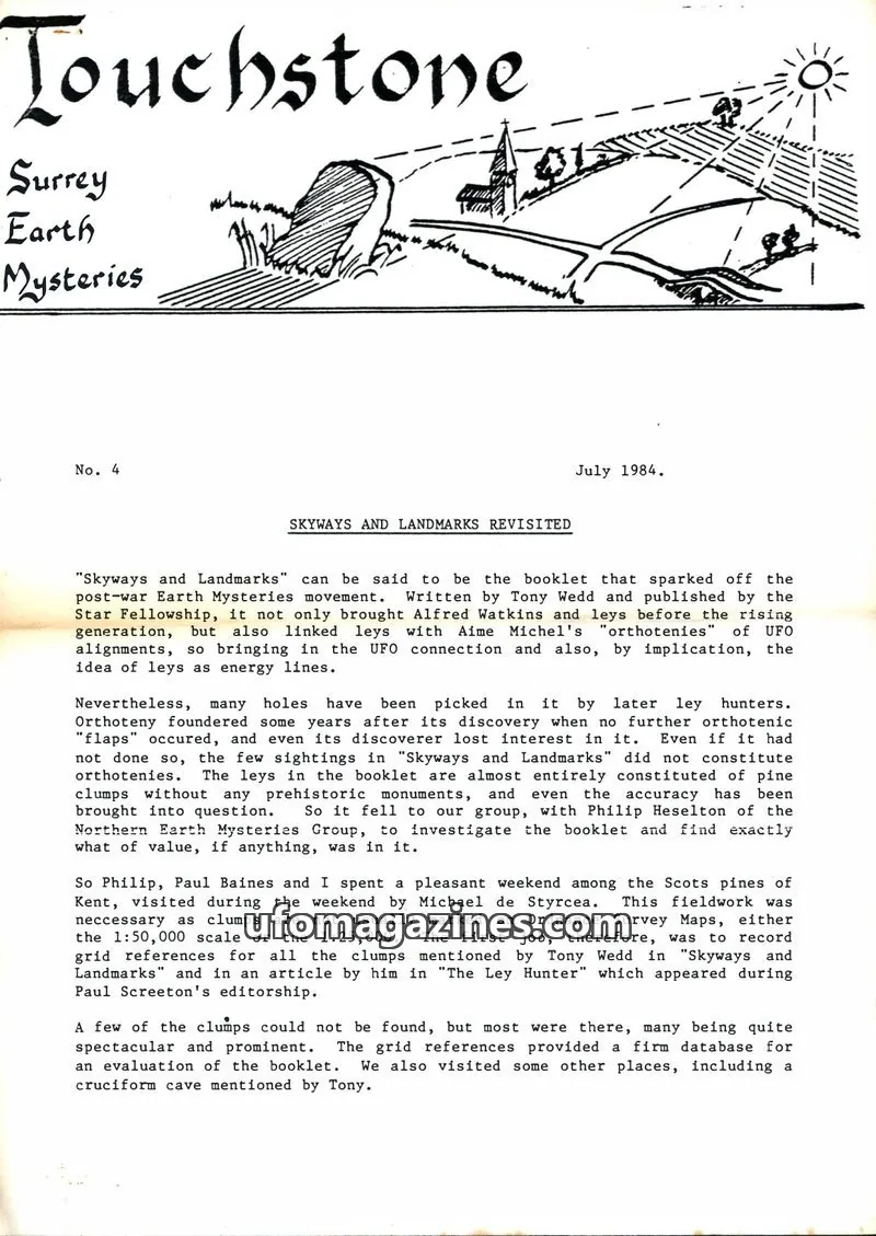 Cover of Touchstone (Jimmy Goddard) issue 4: Touchstone